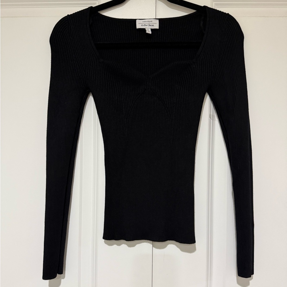 Paris Atelier ribbed sweater sz XS